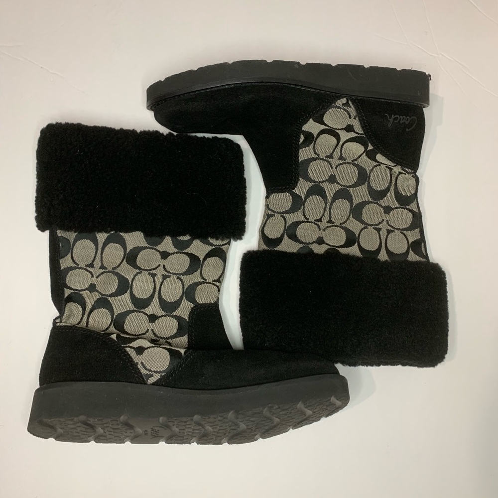 New Coach Kally logo winter boots